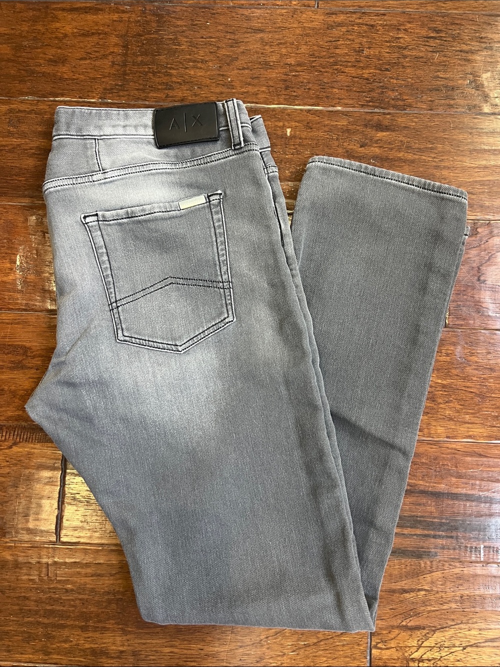 A/X Armani Exchange Men’s Gray Slim Straight Jeans Size 36